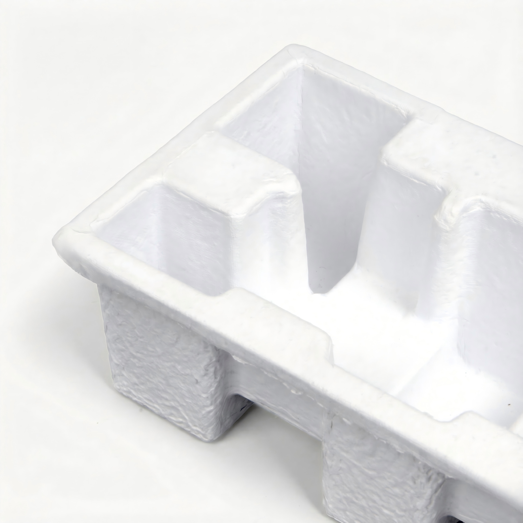 White Dry Press Molded Pulp Insert